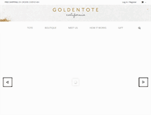 Tablet Screenshot of goldentote.com